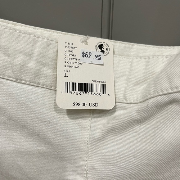 Free People Ivory Tank Top with Button Accents - Picture 3 of 3